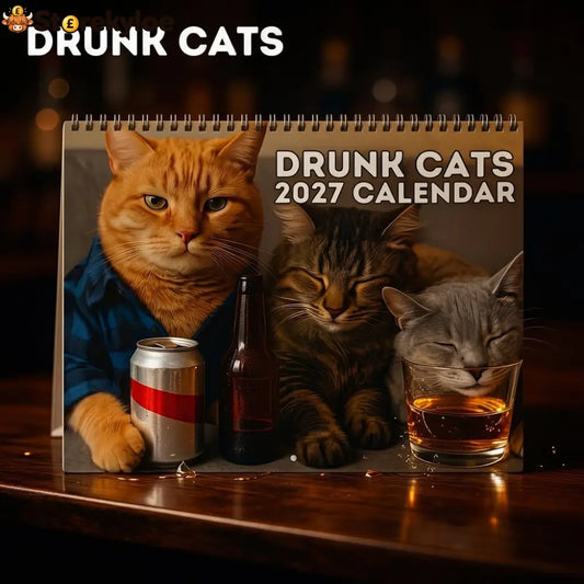 🍺🐱 2027 Drunk Cats Calendar - 2027 Drunk Cats Calendar