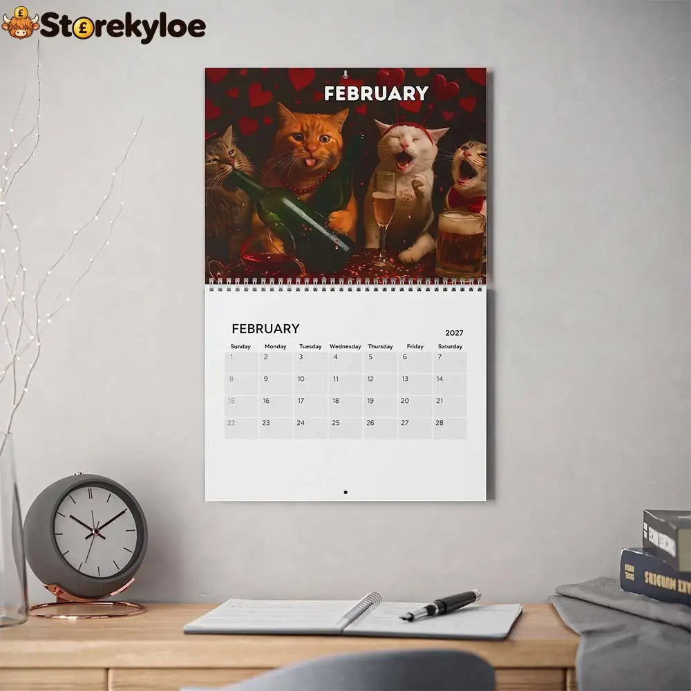 🍺🐱 2027 Drunk Cats Calendar - 2027 Drunk Cats Calendar