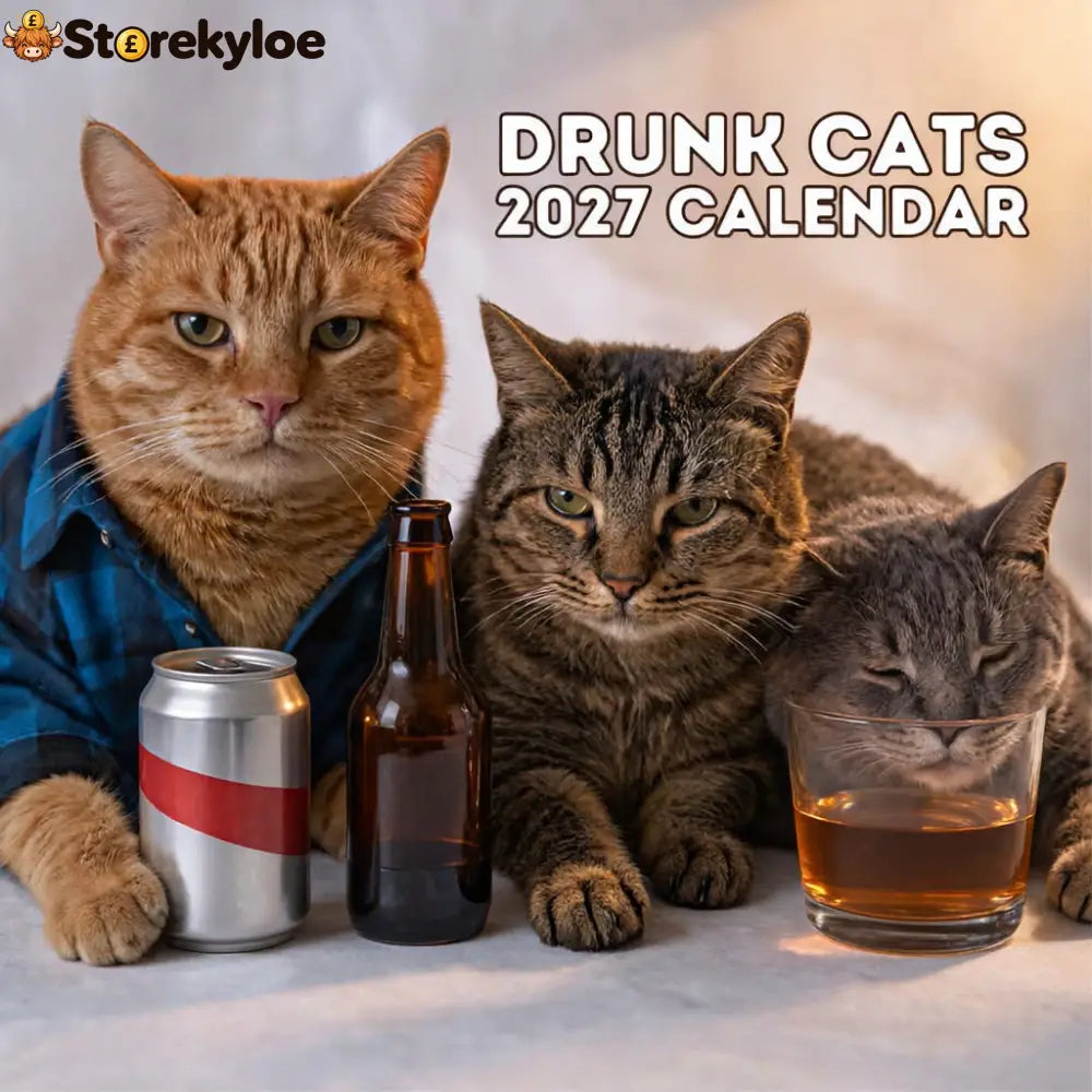 🍺🐱 2027 Drunk Cats Calendar - 2027 Drunk Cats Calendar