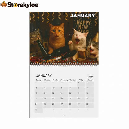 🍺🐱 2027 Drunk Cats Calendar - 2027 Drunk Cats Calendar