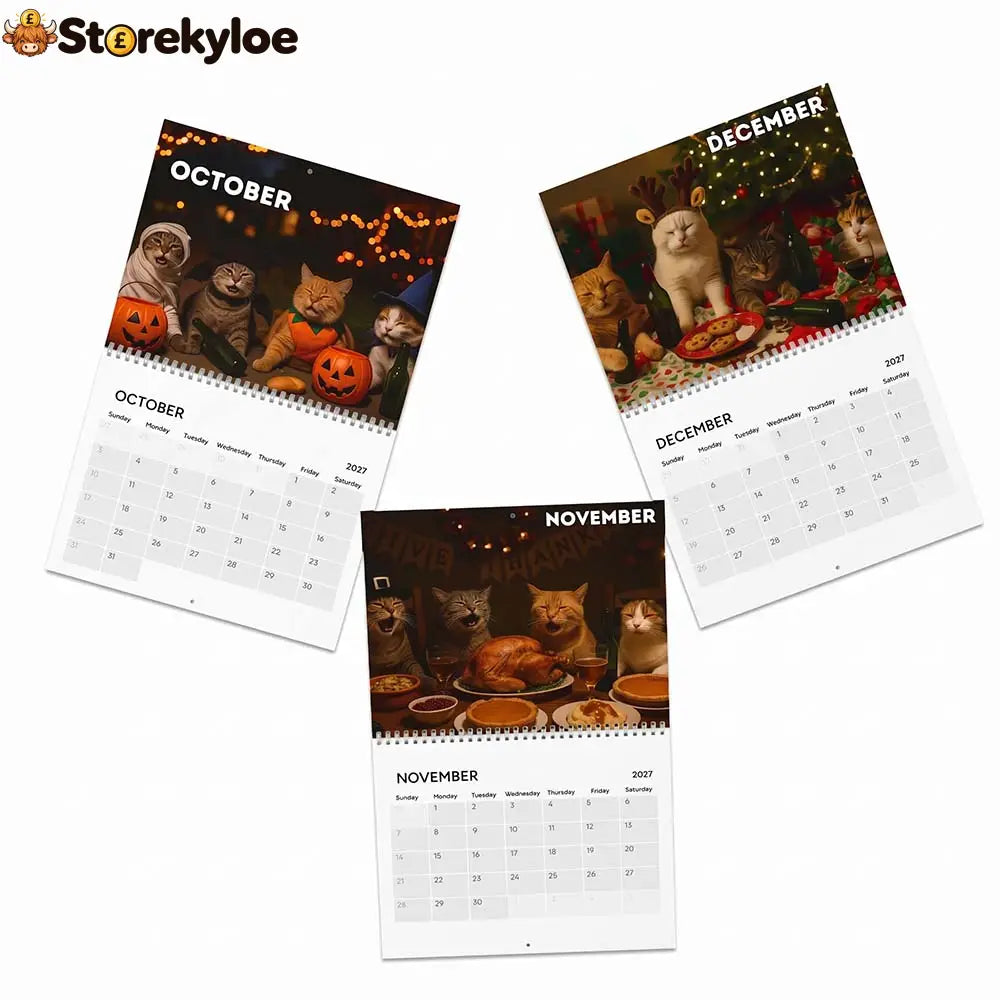 🍺🐱 2027 Drunk Cats Calendar - 2027 Drunk Cats Calendar