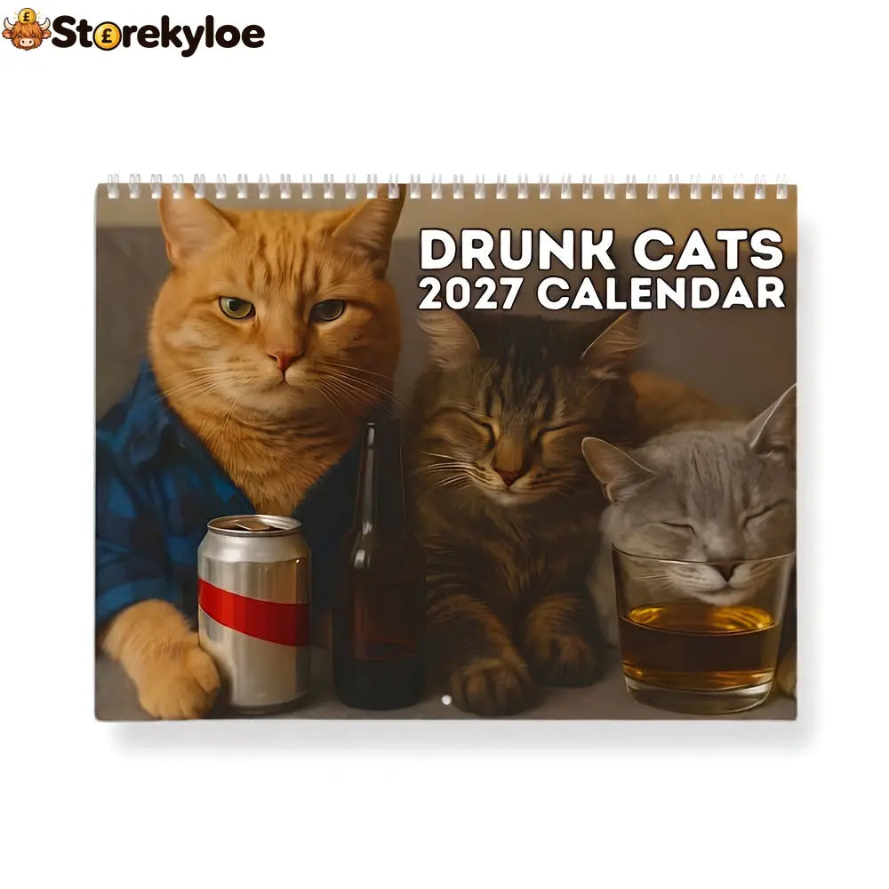 🍺🐱 2027 Drunk Cats Calendar - 2027 Drunk Cats Calendar