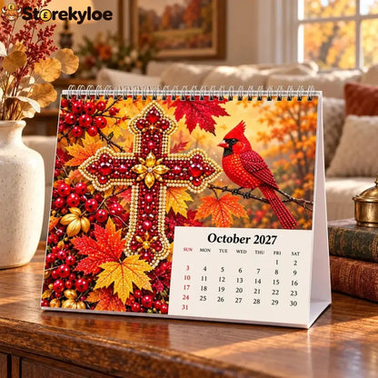 ✝️ 2027 Faith & Blessings Diamond Art Calendar – Create with Faith Shine All Year