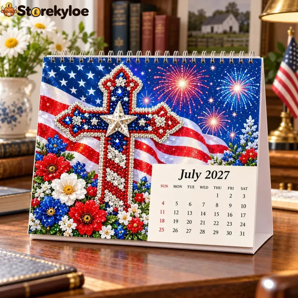 ✝️ 2027 Faith & Blessings Diamond Art Calendar – Create with Faith Shine All Year