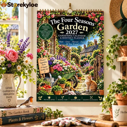 🌿2027 Four Seasons Gardening Calendar & Monthly Planner | Planting Guide Garden Tasks & Plant Labels🌱 - Buy 1
