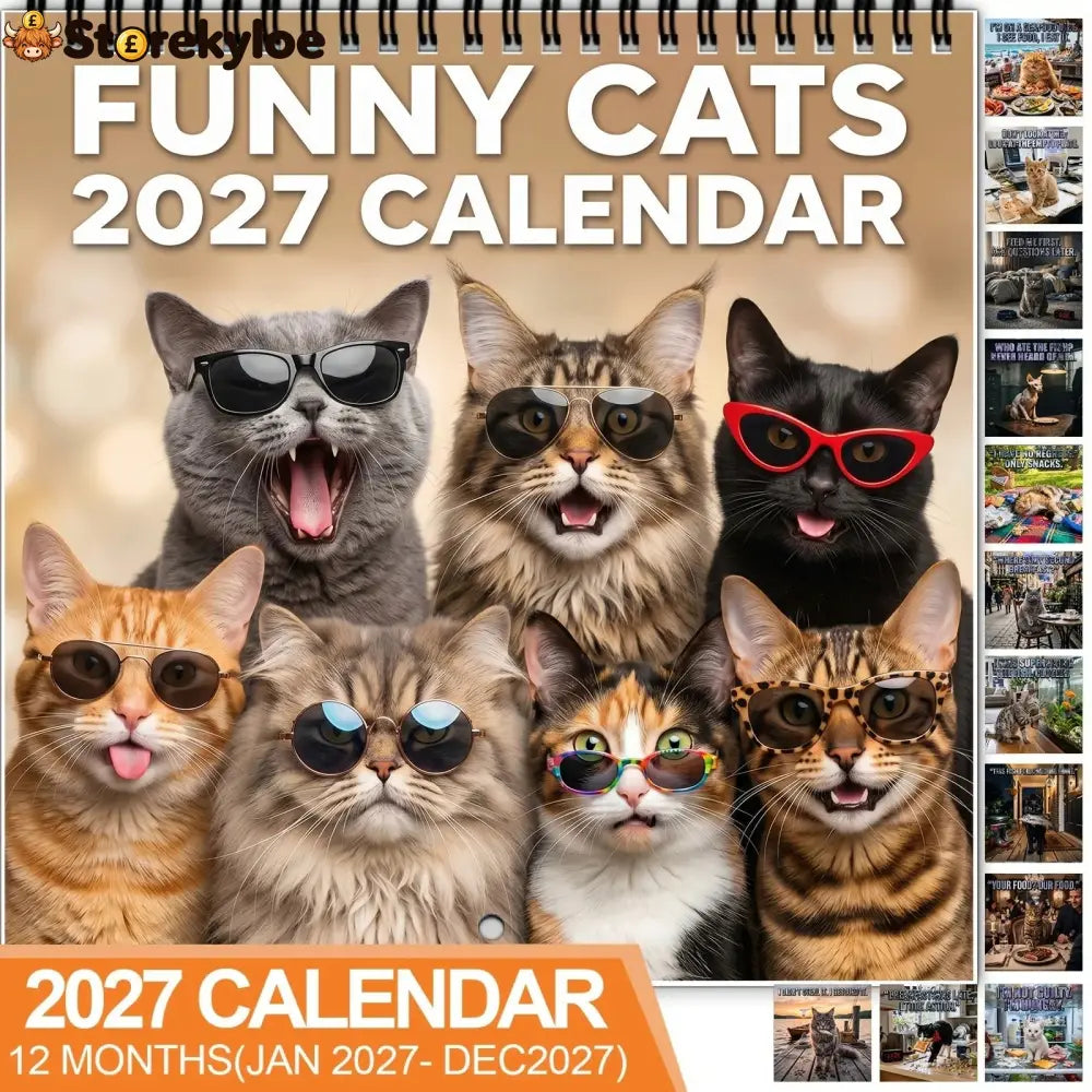 🐱 2027 Funny Cats Wall Calendar – Sassy Cats & Hilarious Quotes - All Collections