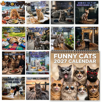 🐱 2027 Funny Cats Wall Calendar – Sassy Cats & Hilarious Quotes - All Collections