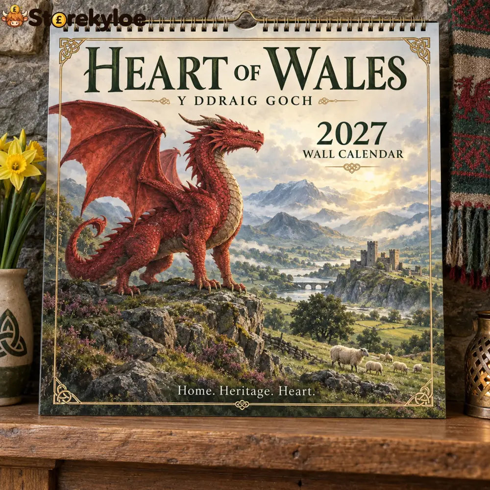 🏴 2027 Heart of Wales Wall Calendar