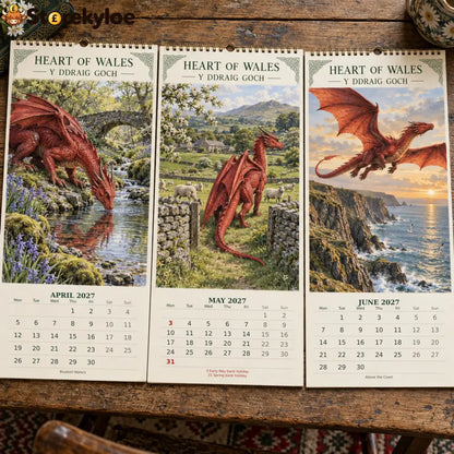 🏴 2027 Heart of Wales Wall Calendar