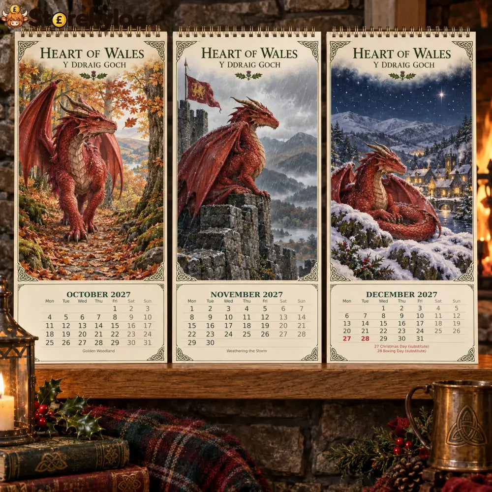 🏴 2027 Heart of Wales Wall Calendar
