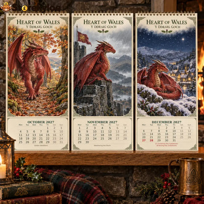 🏴 2027 Heart of Wales Wall Calendar