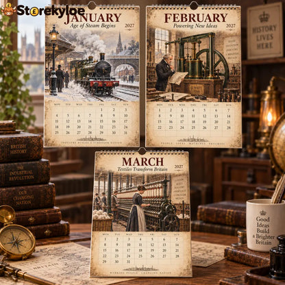 2027 Industrial Revolution Calendar｜A4 Hanging Calendar