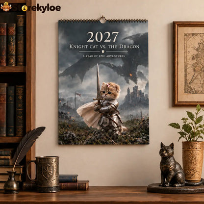 🐱2027 Knight Cat vs. The Dragon Calendar