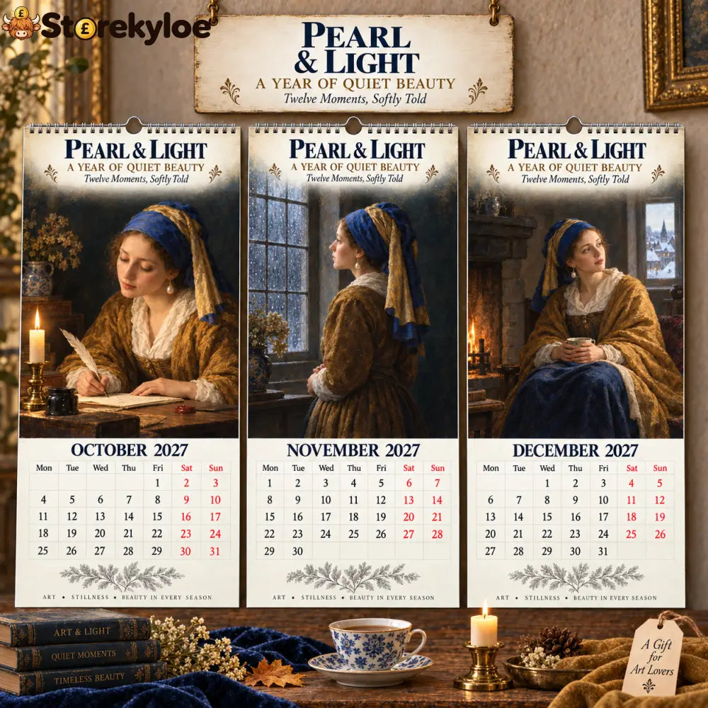 ✨🖼️ 2027 Pearl & Light Wall Calendar🖼️✨