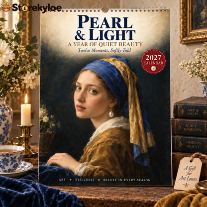 ✨🖼️ 2027 Pearl & Light Wall Calendar🖼️✨