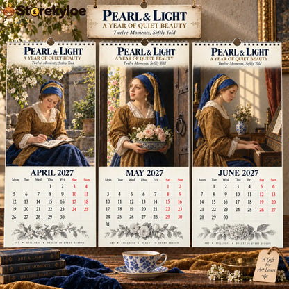 ✨🖼️ 2027 Pearl & Light Wall Calendar🖼️✨