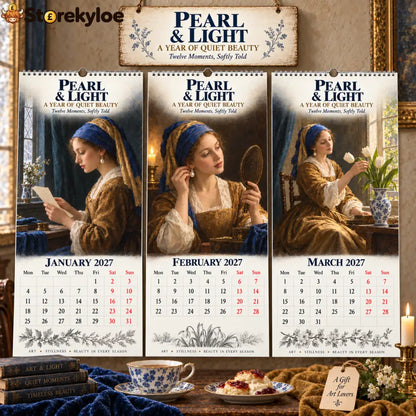 ✨🖼️ 2027 Pearl & Light Wall Calendar🖼️✨