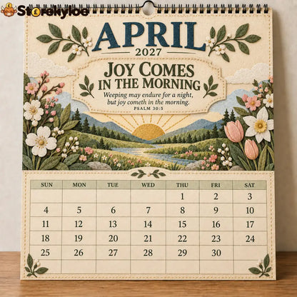 ✝️ 2027 Psalms of Comfort & Strength Wall Calendar - Monthly Designs: 12 Scripture-Inspired Designs