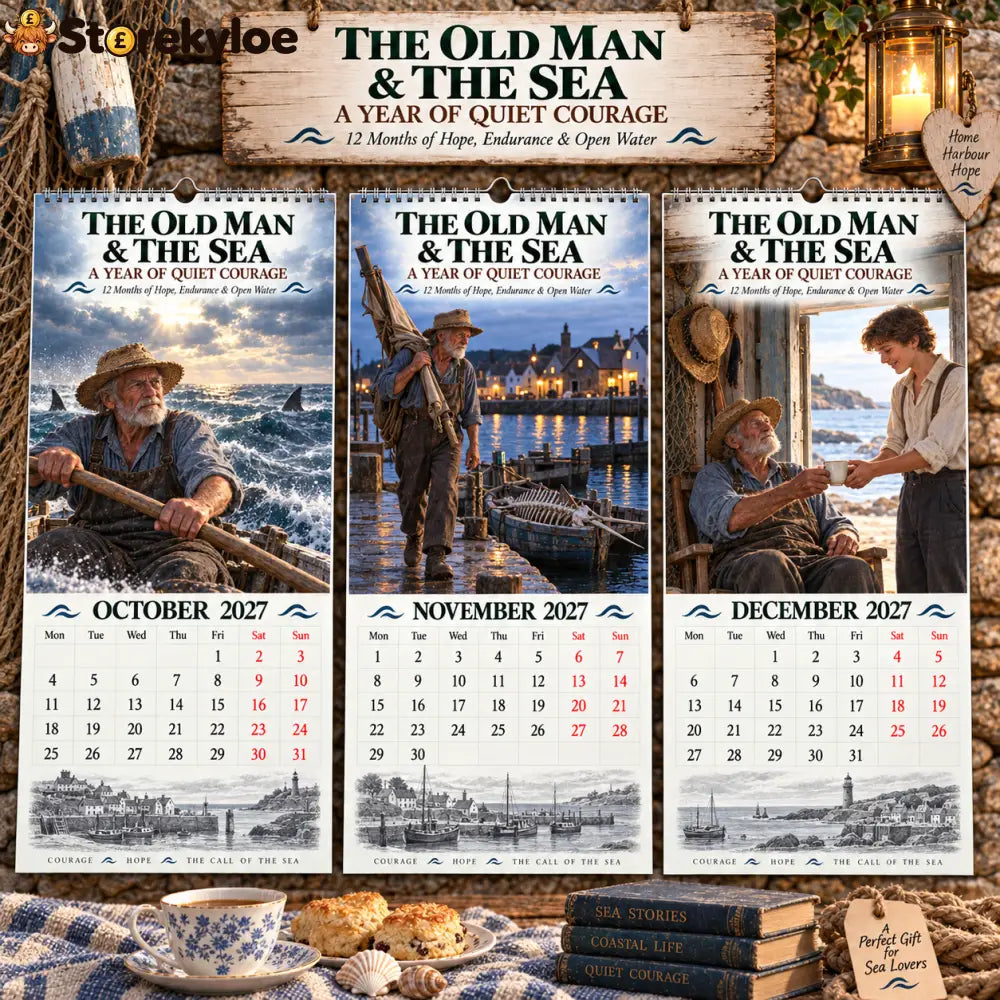 ✨🌊2027 The Old Man & The Sea Wall Calendar⚓