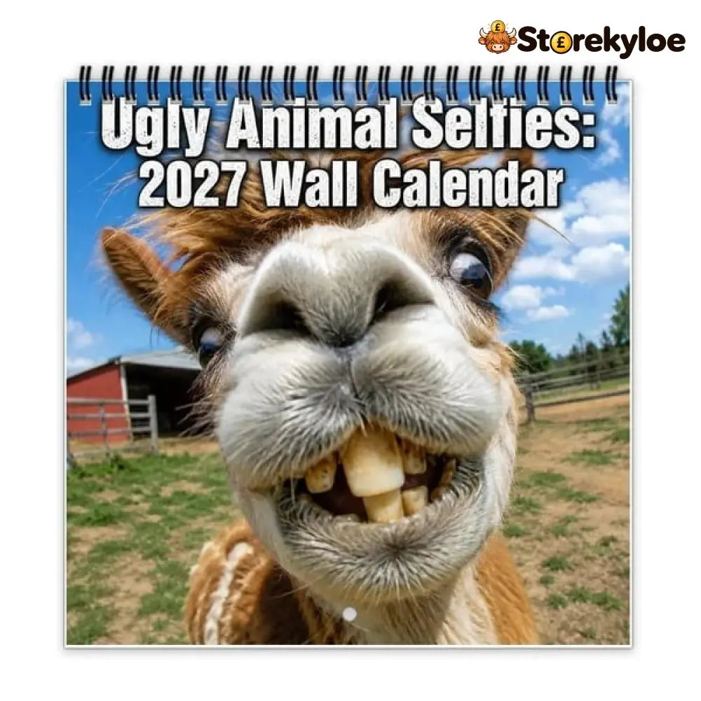2027 Ugly Animal Selfies Wall Calendar