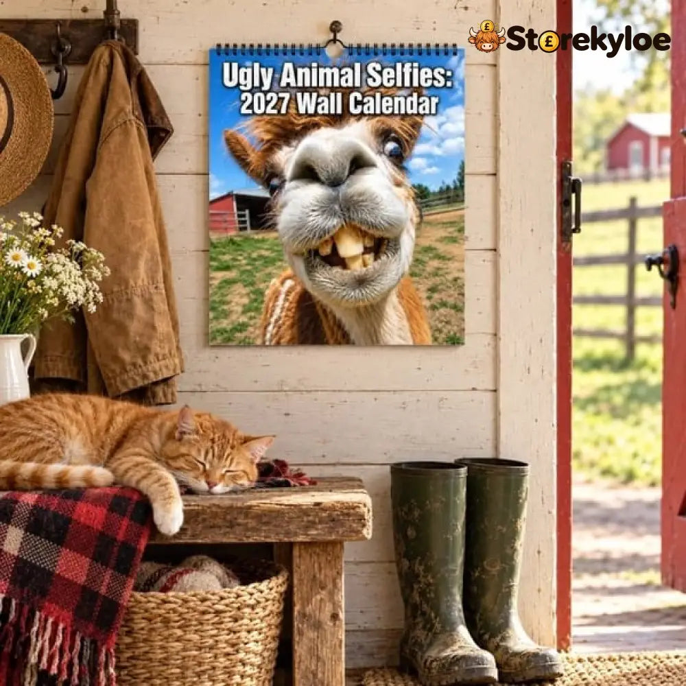 2027 Ugly Animal Selfies Wall Calendar