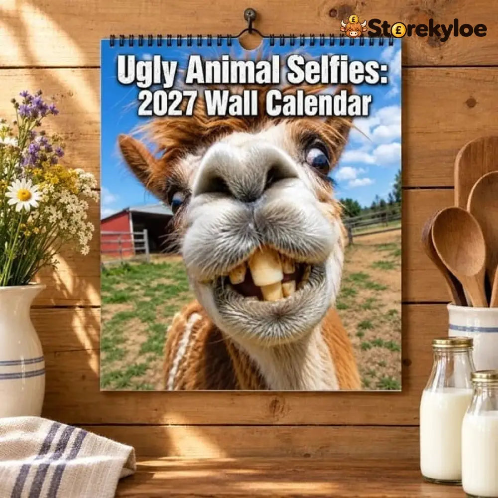 2027 Ugly Animal Selfies Wall Calendar