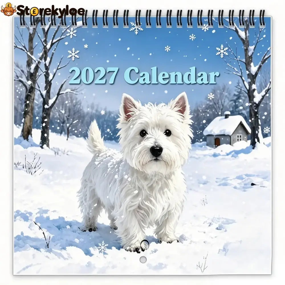 🐶 2027 West Highland White Terrier Calendar – 12 Months of Charming Dog Portraits & Happy Moments