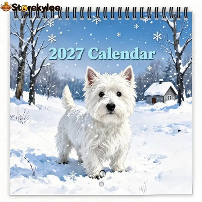 🐶 2027 West Highland White Terrier Calendar – 12 Months of Charming Dog Portraits & Happy Moments