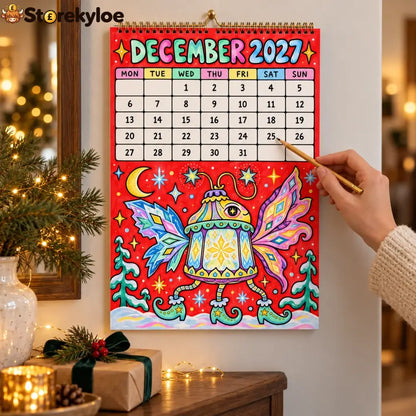📅🎨2027 Whimsical Art Wall Calendar – 12-Month Fantasy Illustration Calendar🥳
