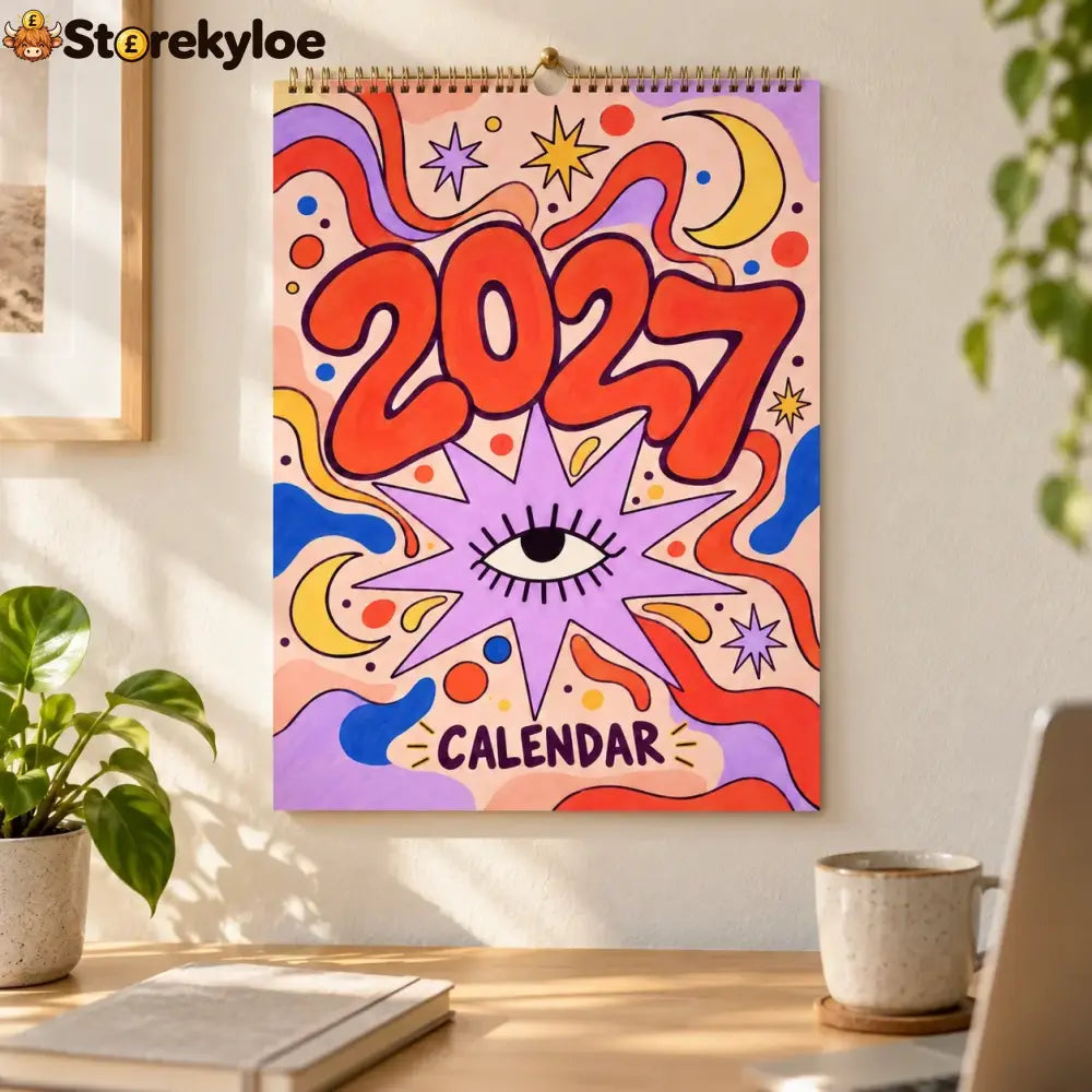 📅🎨2027 Whimsical Art Wall Calendar – 12-Month Fantasy Illustration Calendar🥳
