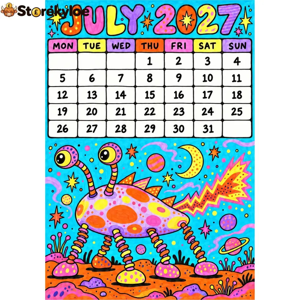 📅🎨2027 Whimsical Art Wall Calendar – 12-Month Fantasy Illustration Calendar🥳