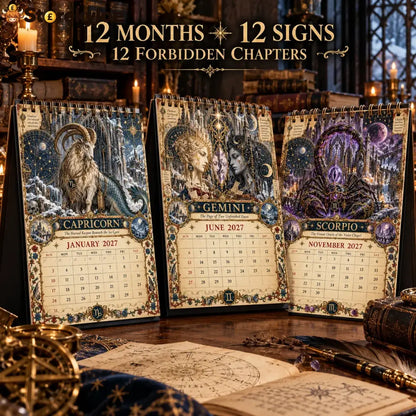 🏅2027 Zodiac Grimoire Calendar™ | 12 Signs 12 Forbidden Chapters