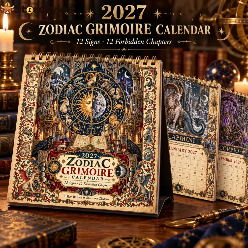 🏅2027 Zodiac Grimoire Calendar™ | 12 Signs 12 Forbidden Chapters