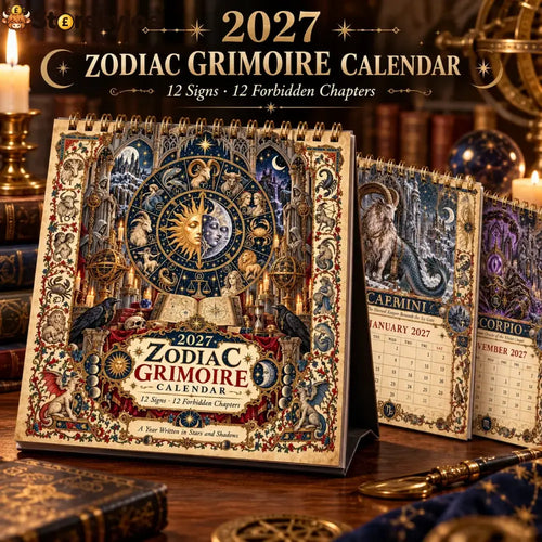 🏅2027 Zodiac Grimoire Calendar™ | 12 Signs 12 Forbidden Chapters