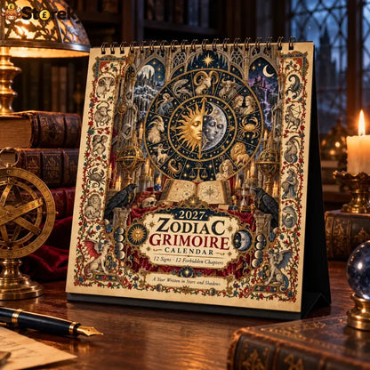 🏅2027 Zodiac Grimoire Calendar™ | 12 Signs 12 Forbidden Chapters