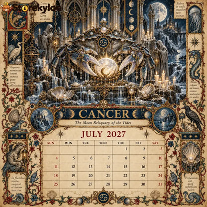 🏅2027 Zodiac Grimoire Calendar™ | 12 Signs 12 Forbidden Chapters