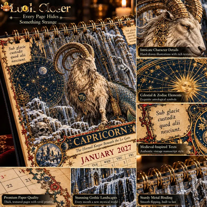 🏅2027 Zodiac Grimoire Calendar™ | 12 Signs 12 Forbidden Chapters
