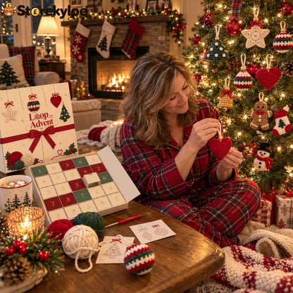 🌳24-Day Crochet Christmas Advent Calendar – 24 Surprise DIY Ornament Kits to Make & Hang 🧶