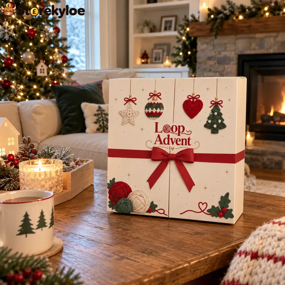 🌳24-Day Crochet Christmas Advent Calendar – 24 Surprise DIY Ornament Kits to Make & Hang 🧶