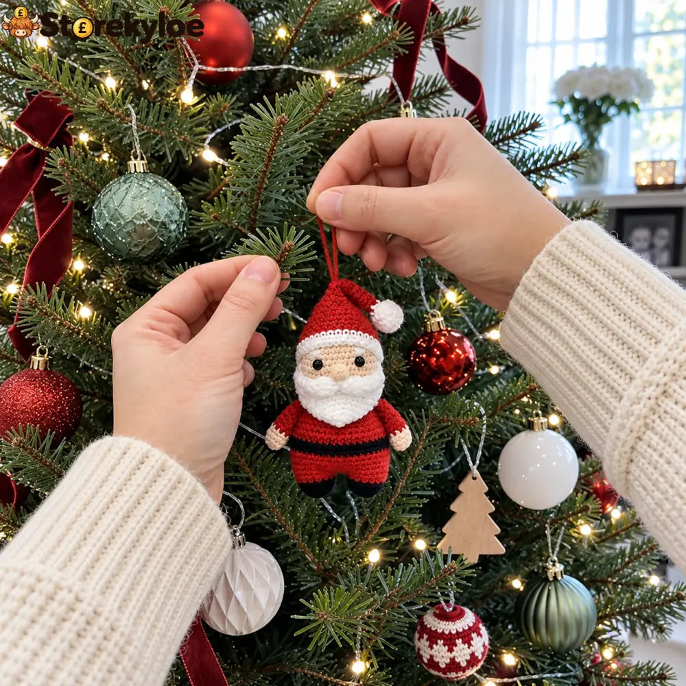 🌳24-Day Crochet Christmas Advent Calendar – 24 Surprise DIY Ornament Kits to Make & Hang 🧶