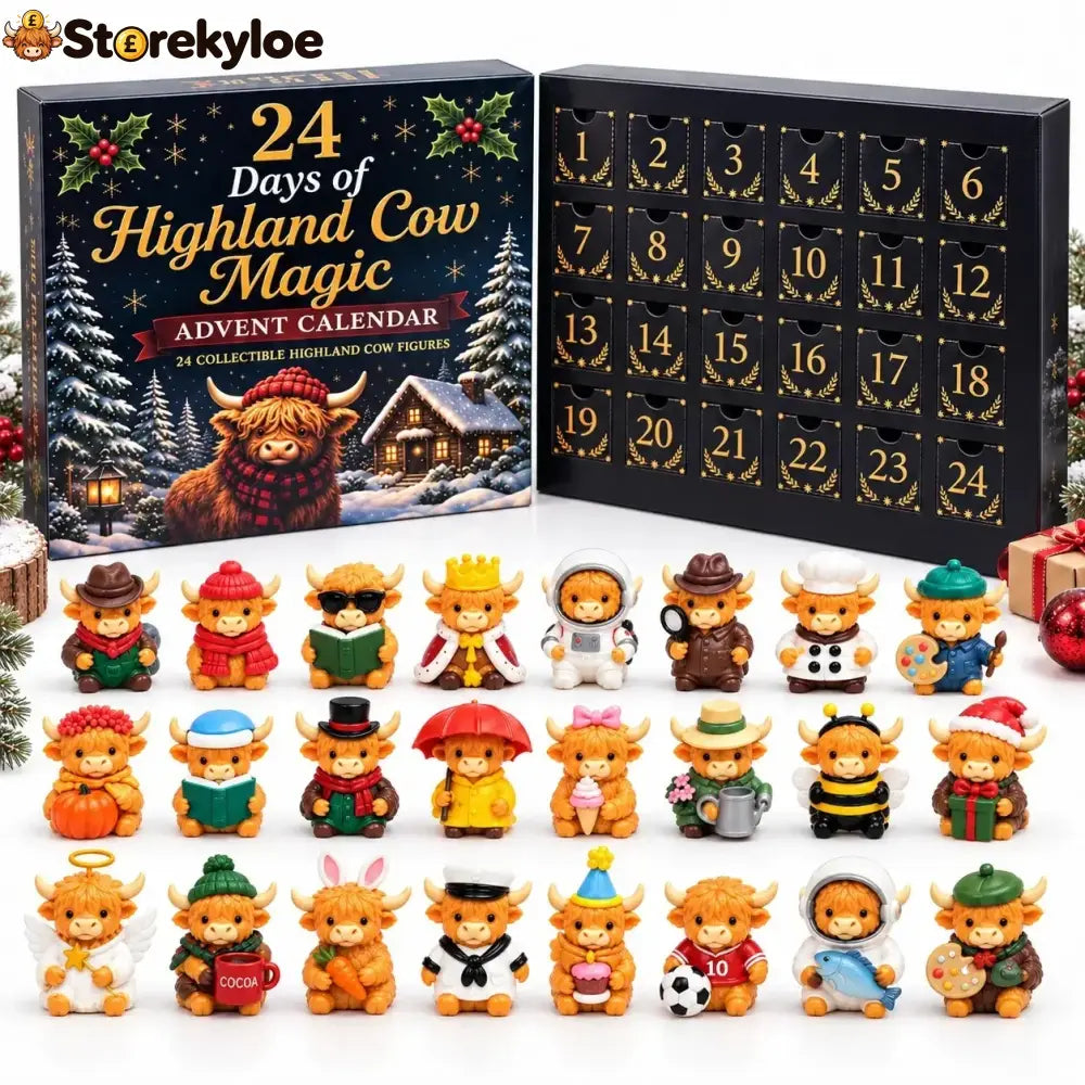 24-Day Highland Cow Advent Calendar