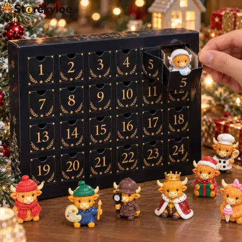 24-Day Highland Cow Advent Calendar