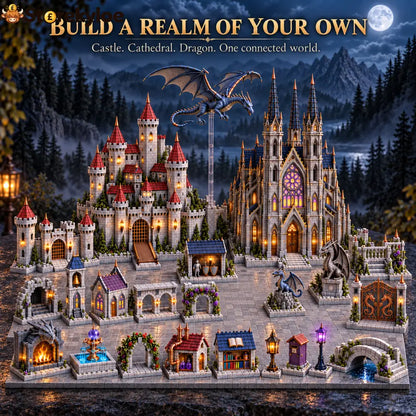 24-day Medieval Magic Dragon Castle Cathedral Advent Calendar - Dargon