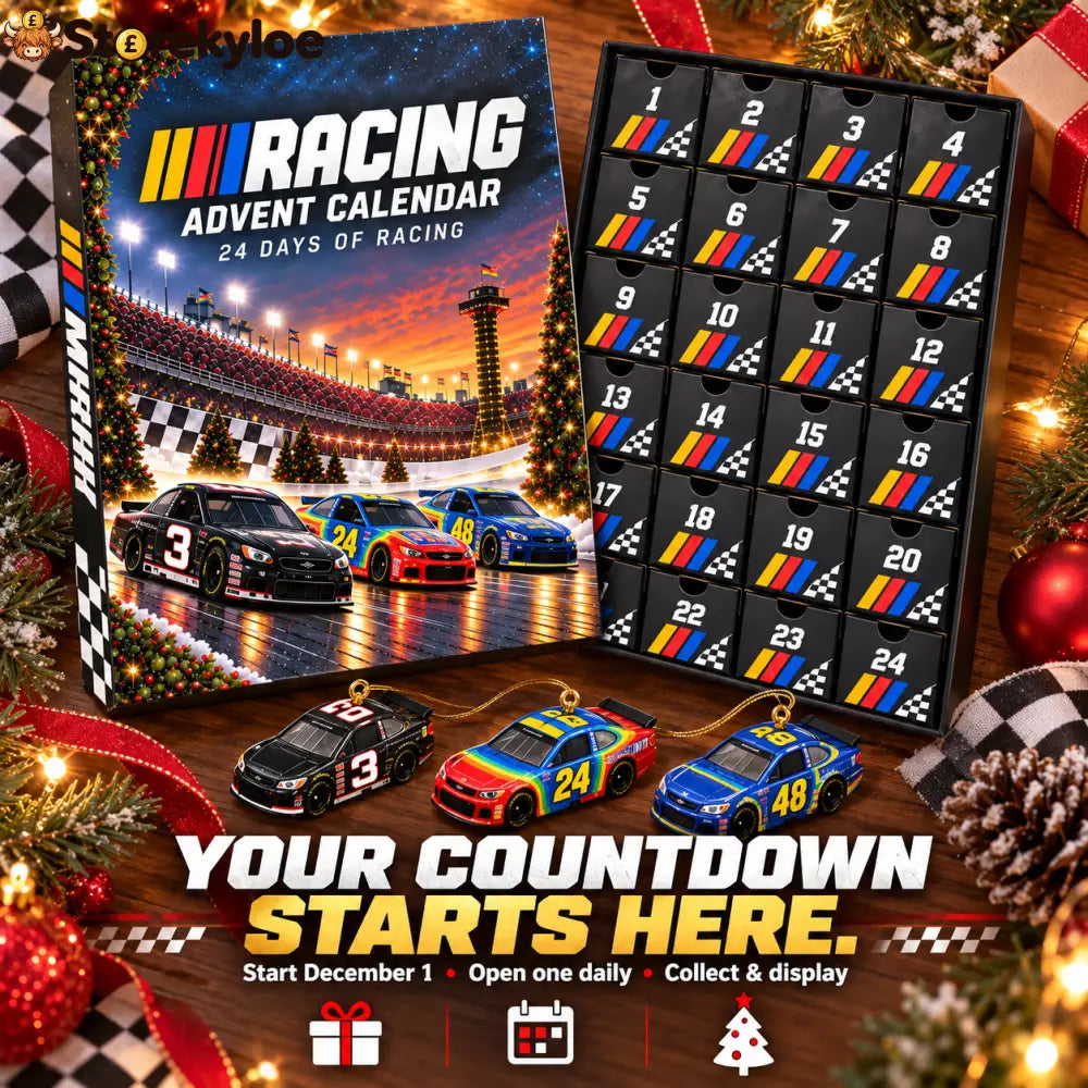 🏁🎄 24-Day Racing Advent Calendar – Daily Collectible Surprises for Motorsport Fans 🎁