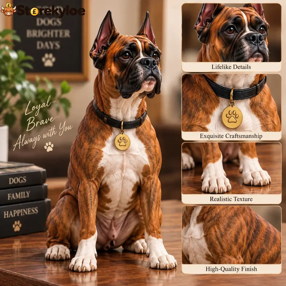 24 Days of Boxer Companions, 24 Unique Boxer Dog Collectible Figures