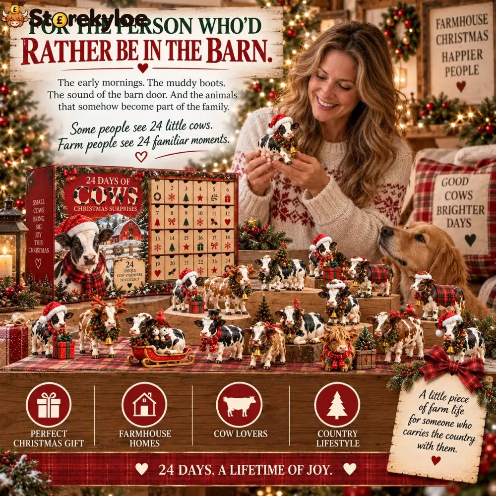 24 Days of Farmhouse Christmas – A Cow Lover’s Holiday Collection🐄❤️