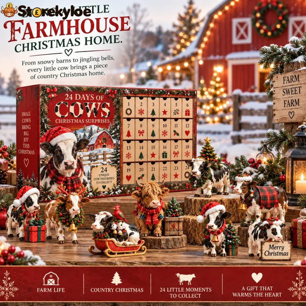 24 Days of Farmhouse Christmas – A Cow Lover’s Holiday Collection🐄❤️