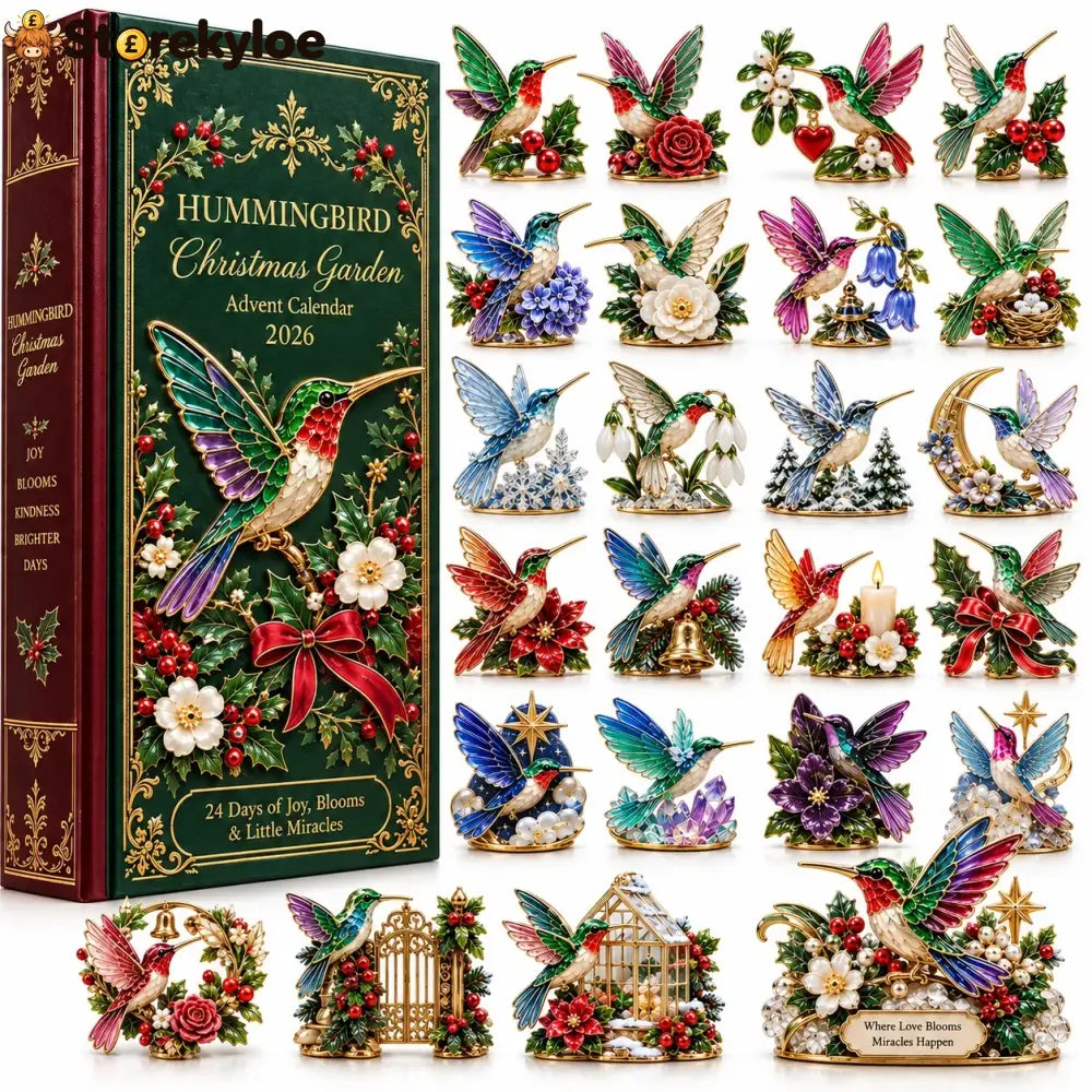24 Days of Joy in Bloom, Hummingbird Christmas Garden Advent Calendar 2026