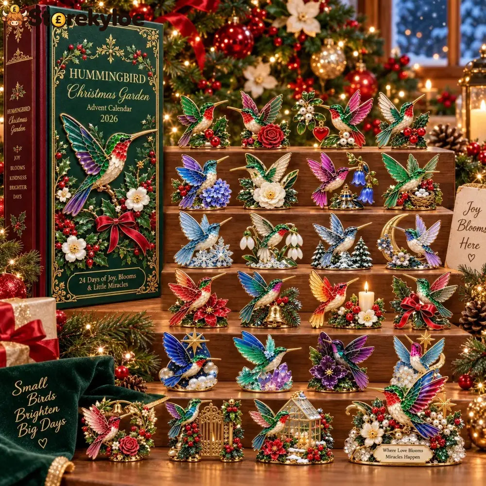 24 Days of Joy in Bloom, Hummingbird Christmas Garden Advent Calendar 2026