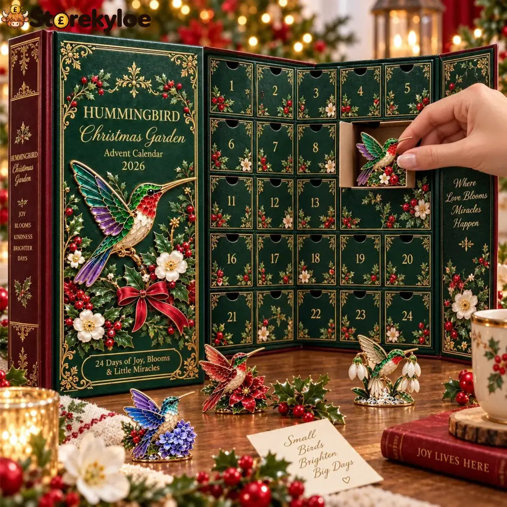24 Days of Joy in Bloom, Hummingbird Christmas Garden Advent Calendar 2026